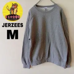 USA古着 JERZEES 無地スウェット M グレー