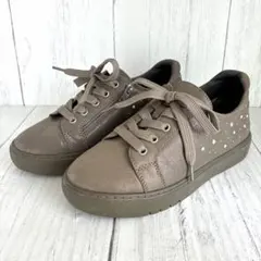 【極美品】cava cavaスタッズスニーカー サイドジップ メタリック Mのサムネイル