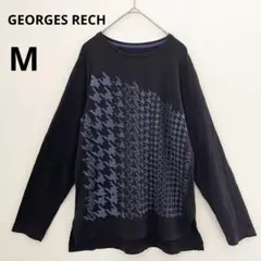ジョルジュレッシュ　長袖Tシャツ　コットン混　濃紺