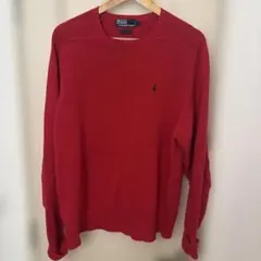 Polo by Ralph Lauren レッド ニットセーター L