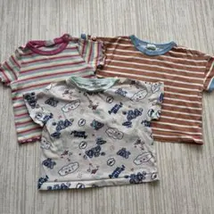 【3枚セット】ベビー用トップス 半袖　80cm 保育園着　まとめ売り　女の子
