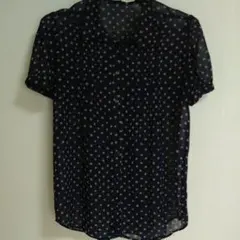 シースルー シャツ 水玉