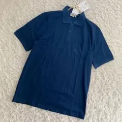 《美品》l.l. PLAIN ポロシャツ ネイビー L カジュアル スポーツ