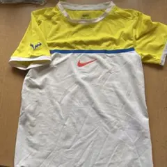NIKE テニスウェア 半袖シャツ イエロー ホワイト ラファエルナダルのサムネイル
