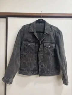 【値下げ】【GU】ダークグレー デニムジャケット