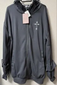 majoretty アベイル ねこ耳ジップパーカー ダークグレー 地雷系サブカル