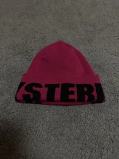 HYSTERIC GLAMOUR ロゴ ニット帽 ピンクのサムネイル