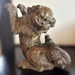HK】⁠【幻の特大60cm】峰雲作 木彫り 吠え熊 台座付 美幌峠 伝統工芸