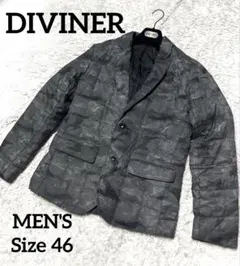 【美品】ディバイナー DIVINER テーラードジャケット M メンズ カモフラ