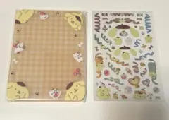 サンリオ　ポムポムプリン　写真立て　フォトスタンド　デコレーションシール