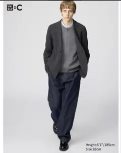 UNIQLO C タックストレートパンツ／デニム