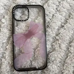Casetify iPhone16pro インパクトケース 黒 ピンクリボン - メルカリ
