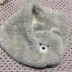 クマの顔デザイン マフラー
