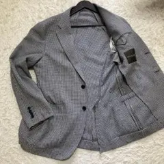 マッキントッシュ テーラードジャケット L 千鳥 チェック コットン ビジネス