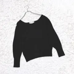 【トランテアンソンドゥモード】Vネックニットトップス (36) シンプル無地