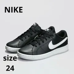 NIKE コートロイヤル2NN スニーカー ブラック 24cm