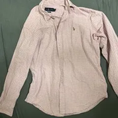 Ralph Lauren ピンクチェックシャツ L