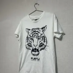 ★激レアデザイン★ kavu tシャツ 虎　タイガー　白　M Gildanのサムネイル