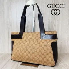 極上美品　190 GUCCI グッチ　ハンドバッグ　トートバッグGG柄 ja4