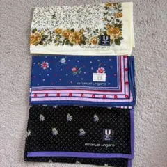 半額SALE！！emanuel ungaro ハンカチ 3枚セットのサムネイル
