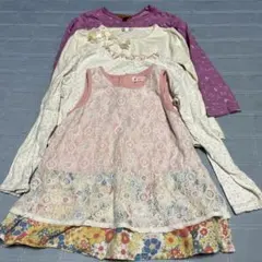 120cm  女の子　長袖　4点セット