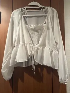 GRL シアーリボンカーディガンXキャミソールセットアップ[at1886]