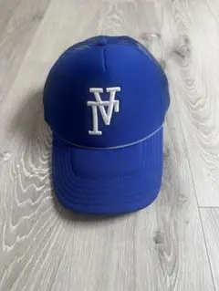 美品 LANVIN SPORT カラミ織りキャップ 白 ゴルフ メッシュ 日本製