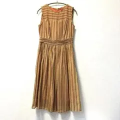 TORY BURCH トリーバーチ　リネン＆シルクストライプワンピースのサムネイル