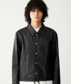 ラムレザーコーチジャケット