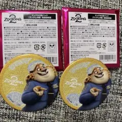 ズートピア2 クラウハウザー　ビッグホロ缶バッジ 2個セットのサムネイル