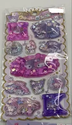 サンリオ キラキラ ウォーターインシール　マイメロディ　クロミ