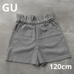 GU 千鳥格子ハーフパンツ　120