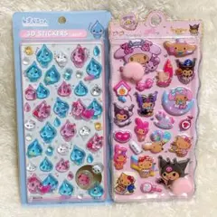 【2枚セット】キャラクター シールセット 3D 立体 クーリア