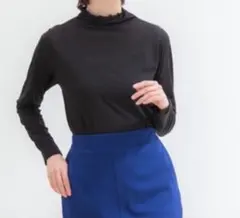 ハニーズ　ブラックタートルネック長袖トップス