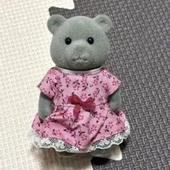 【レア！】シルバニアファミリー 初期 グレークマ お姉さん 洋服