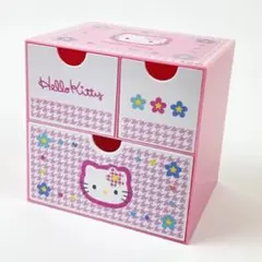カオハナキティ　ハローキティ レトロ　収納ケース　チェストビンテージ　2セット 💗 チェストと小物入れ💗 やっと届いたよ🥹 やっぱりキティちゃんは