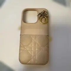 DIOR iPhone 15 Pro ケース 日本限定 ラムスキン ライトブルー
