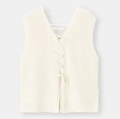 【SALE】GU ジーユー バックレースアップ ベスト