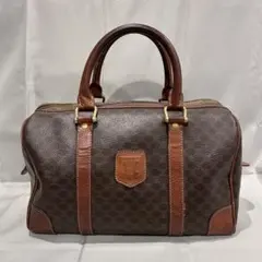 CELINE セリーヌ マカダム柄 ミニボストン ハンドバッグ レディース