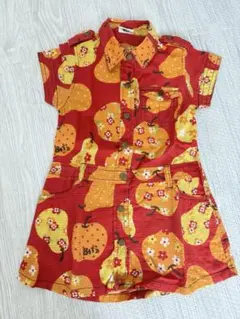 フルーツ柄 半袖ワンピース 95