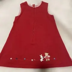 ファミリア★familia ジップアップワンピース　ジャンパースカート　120