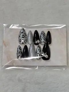 【現品】即日発送⭕️レオパード柄ネイルチップ10個セット