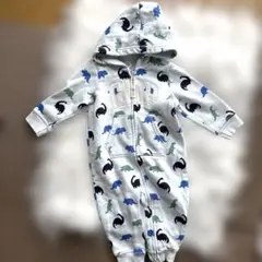 GAP 恐竜柄 ロンパース カバーオール