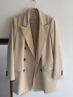 H&M ベージュ テーラードジャケット Lサイズ