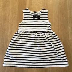 ボーダーのワンピース　100cm BeBe