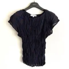 ユニクロ コラボ イネス ネイビー 半袖シャツ L