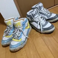 BAPE STA スニーカー 2足セット　ジャンク品のサムネイル
