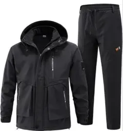 訳あり！！登山ジャケット 冬服 メンズ 防寒 防風 防撥水 上下セット ズボン