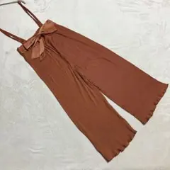 ROYAL PARTY ＊ サスペンダー付プリーツワイドパンツ F テラコッタのサムネイル