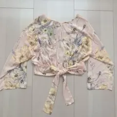 【新品未使用】H&M トップス シースルー 花柄 セットアップ可能　別売り